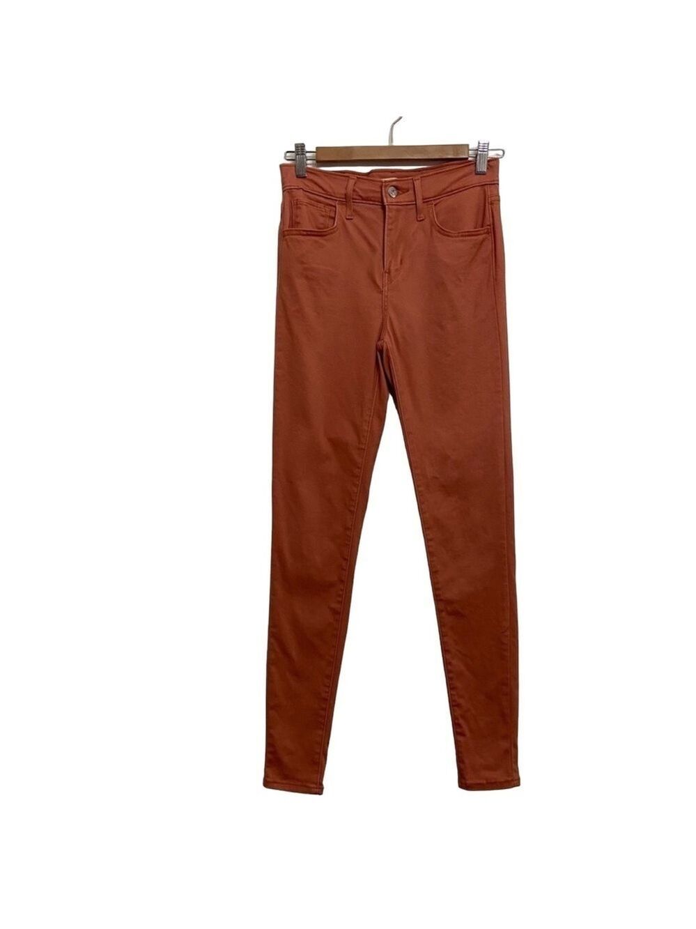 LEVIS 720 high rise super skinny jeans 25 orange tangerine peach high Waisted